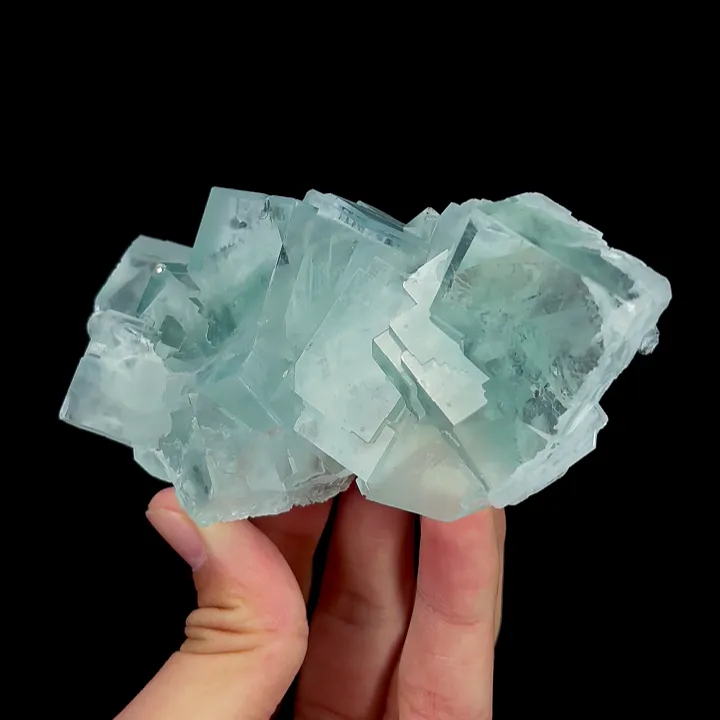 Natural Green Cube Fluorite, Mineral Specimen:Xianghualing,Hunan (115*60*30MM) - image 3
