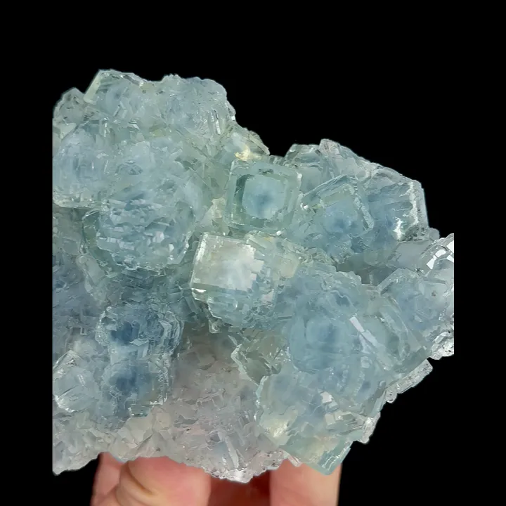 Natural Green Cube Fluorite, Mineral Specimen:Xianghualing,Hunan (115*80*45MM) image