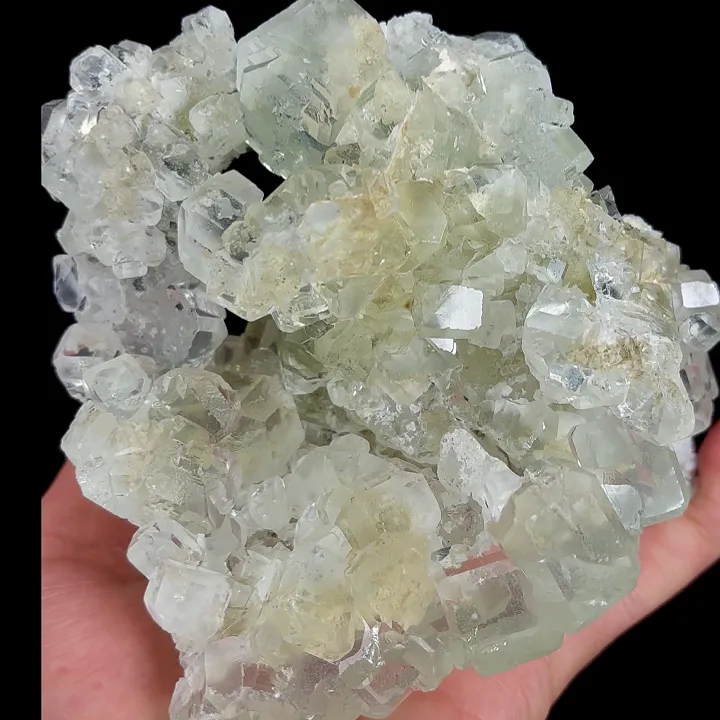 Natural Green Cube Fluorite, Mineral Specimen:Xianghualing,Hunan (115*90*90MM) - image 5