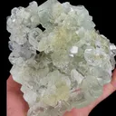 Natural Green Cube Fluorite, Mineral Specimen:Xianghualing,Hunan (115*90*90MM) - image 5