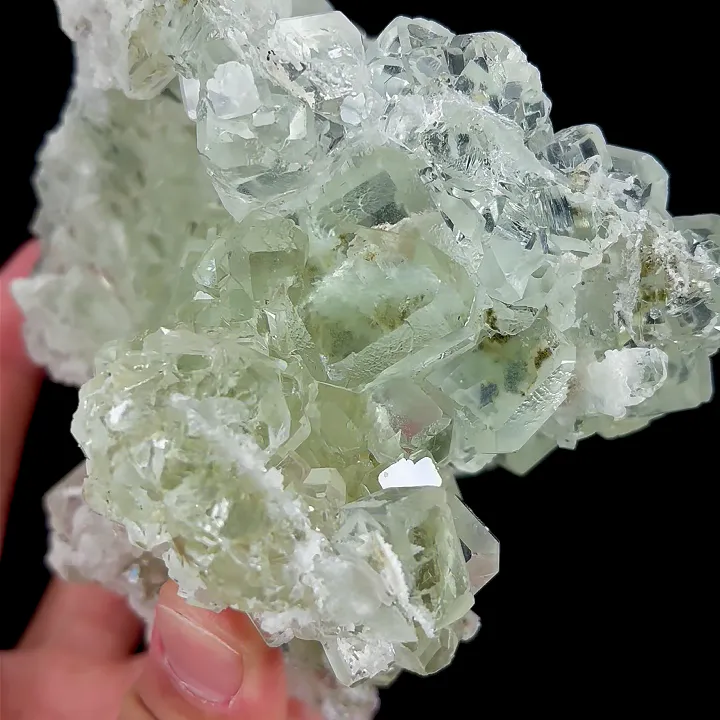 Natural Green Cube Fluorite, Mineral Specimen:Xianghualing,Hunan (115*90*90MM) image