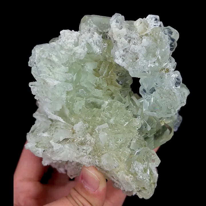 Natural Green Cube Fluorite, Mineral Specimen:Xianghualing,Hunan (115*90*90MM) - image 4