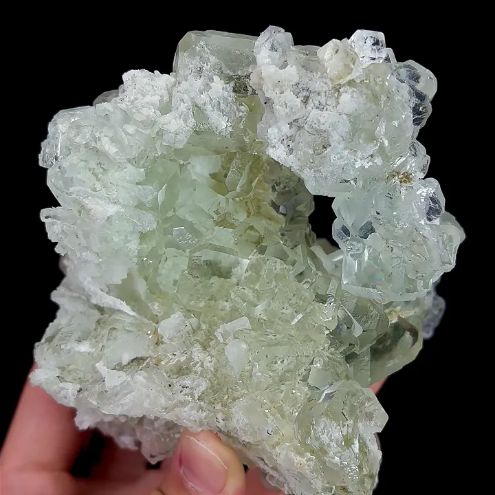 Natural Green Cube Fluorite, Mineral Specimen:Xianghualing,Hunan (115*90*90MM) - image 3