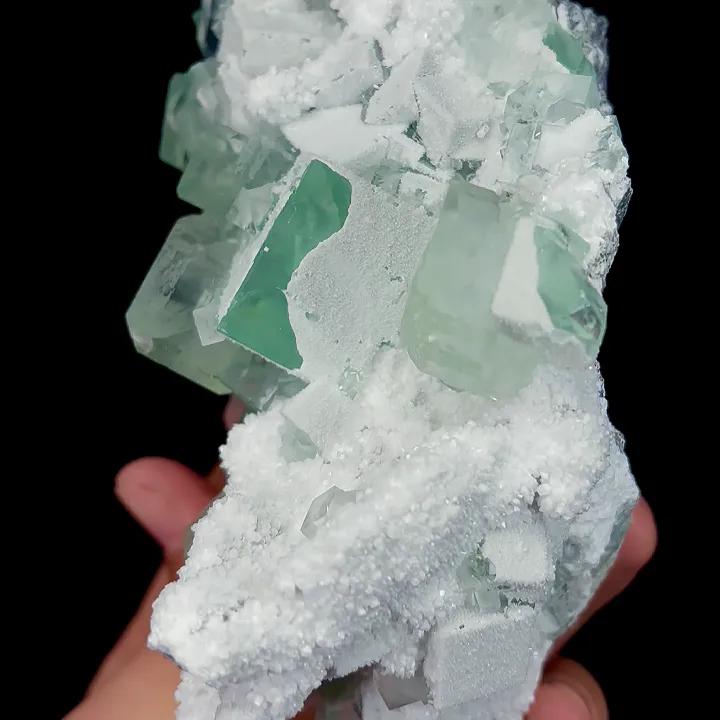 Natural Green Cube Fluorite, Mineral Specimen:Xianghualing,Hunan (115*95*70MM) - image 5