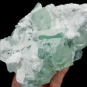 Natural Green Cube Fluorite, Mineral Specimen:Xianghualing,Hunan (115*95*70MM) - image 3