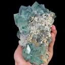 Natural Green Cube Fluorite, Mineral Specimen:Xianghualing,Hunan (120*125*90MM) - image 5