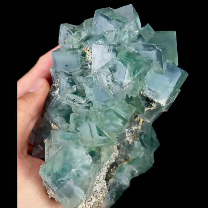 Natural Green Cube Fluorite, Mineral Specimen:Xianghualing,Hunan (120*125*90MM) - image 3