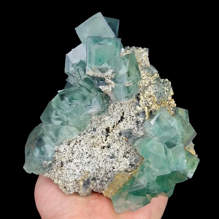 Natural Green Cube Fluorite, Mineral Specimen:Xianghualing,Hunan (120*125*90MM) - image 6