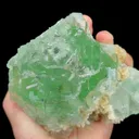 Natural Green Cube Fluorite, Mineral Specimen:Xianghualing,Hunan (125*100*65MM) - image 4