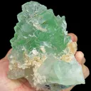 Natural Green Cube Fluorite, Mineral Specimen:Xianghualing,Hunan (125*100*65MM) - image 2