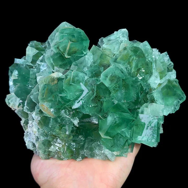 Natural Green Cube Fluorite, Mineral Specimen:Xianghualing,Hunan (160*120*65MM) - image 5