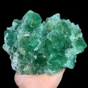 Natural Green Cube Fluorite, Mineral Specimen:Xianghualing,Hunan (160*120*65MM) - image 5