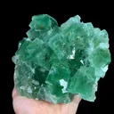 Natural Green Cube Fluorite, Mineral Specimen:Xianghualing,Hunan (160*120*65MM) - image 3