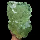 Natural Green Cube Fluorite, Mineral Specimen:Xianghualing,Hunan (200*120*60MM) - image 2