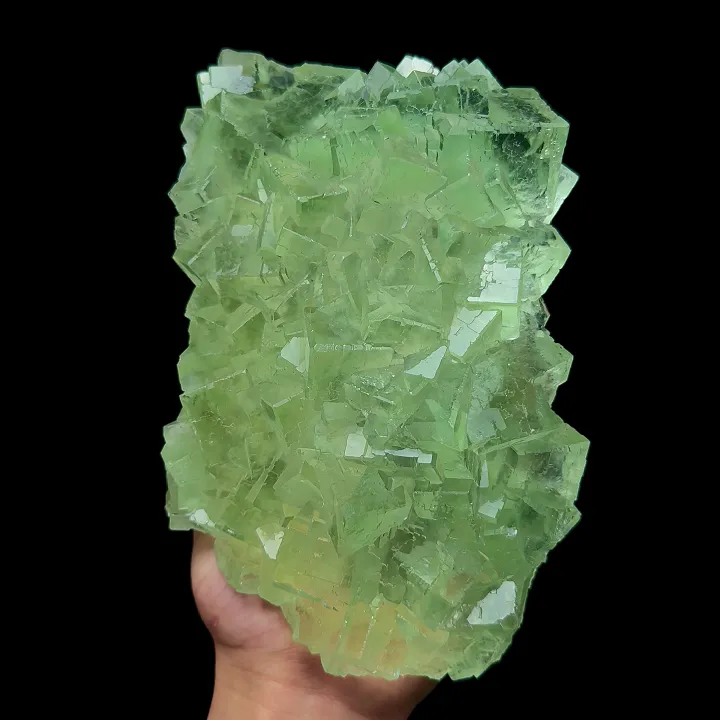 Natural Green Cube Fluorite, Mineral Specimen:Xianghualing,Hunan (200*120*60MM) - image 4