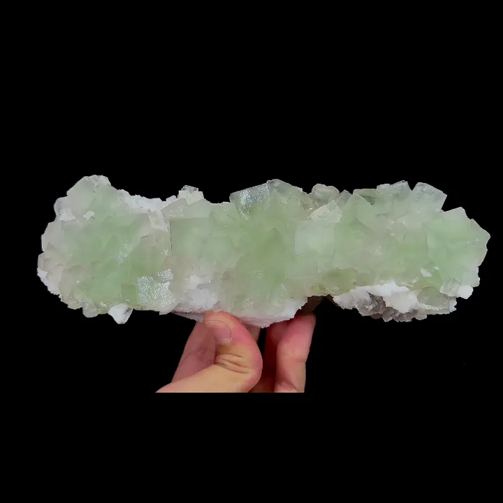Natural Green Cube Fluorite, Mineral Specimen:Xianghualing,Hunan (210*65*50MM) - image 4