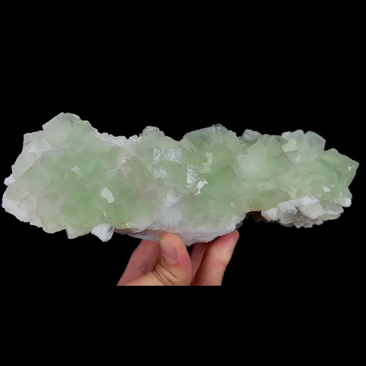Natural Green Cube Fluorite, Mineral Specimen:Xianghualing,Hunan (210*65*50MM) - image 3
