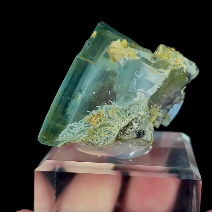 Natural Green Cube Fluorite, Mineral Specimen:Xianghualing,Hunan (35*30*30MM) - image 4