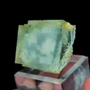 Natural Green Cube Fluorite, Mineral Specimen:Xianghualing,Hunan (35*30*30MM) - image 2