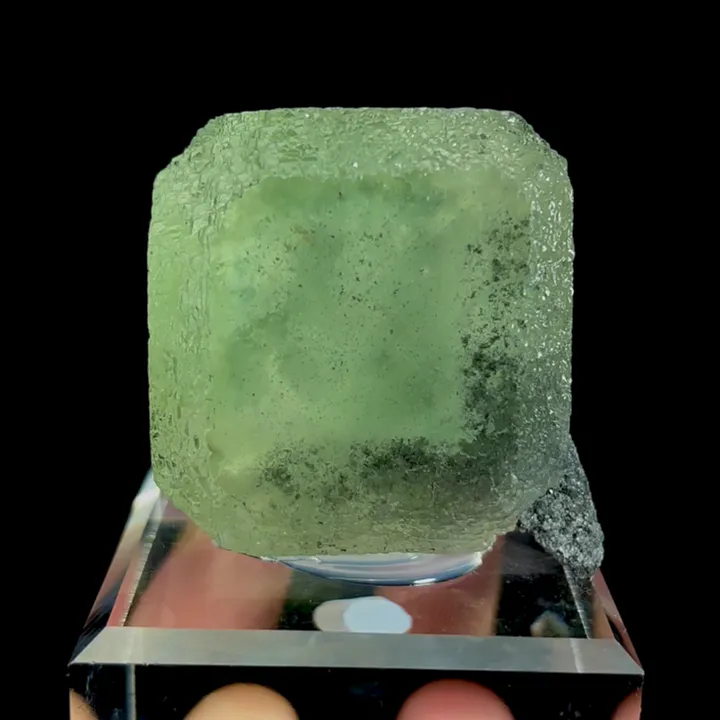 Natural Green Cube Fluorite, Mineral Specimen:Xianghualing,Hunan (45*40*35MM) - image 4
