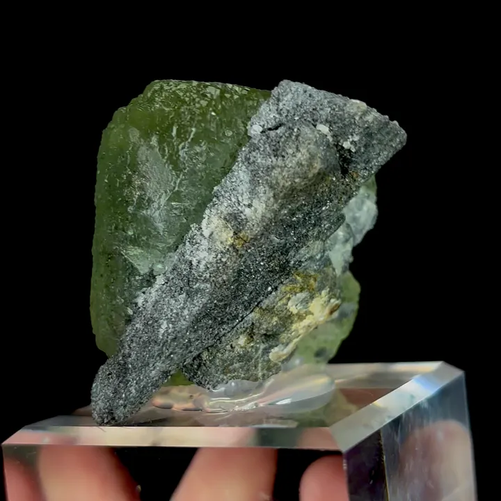 Natural Green Cube Fluorite, Mineral Specimen:Xianghualing,Hunan (45*40*35MM) - image 3