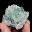 Natural Green Cube Fluorite, Mineral Specimen:Xianghualing,Hunan (50*50*30MM) - image 4