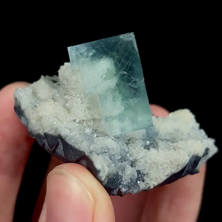 Natural Green Cube Fluorite, Mineral Specimen:Xianghualing,Hunan (50*50*30MM) - image 3