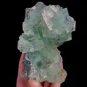 Natural Green Cube Fluorite, Mineral Specimen:Xianghualing,Hunan (70*110*55MM) - image 3