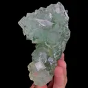 Natural Green Cube Fluorite, Mineral Specimen:Xianghualing,Hunan (70*110*55MM) - image 2