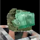 Natural Green Cube Fluorite, Mineral Specimen:Xianghualing,Hunan (75*45*40MM) - image 2