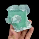 Natural Green Cube Fluorite, Mineral Specimen:Xianghualing,Hunan (75*80*45MM) - image 1