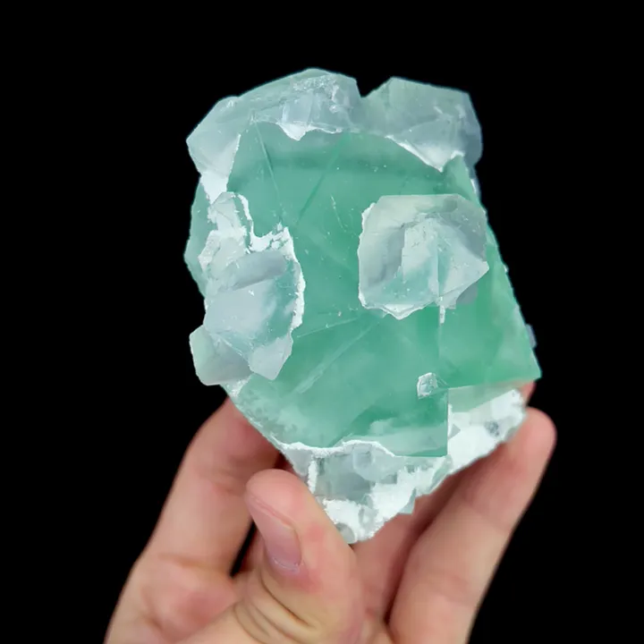 Natural Green Cube Fluorite, Mineral Specimen:Xianghualing,Hunan (75*80*45MM) - image 3