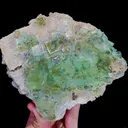 Natural Green Cube Fluorite, Mineral Specimen:Zhejiang,China (160*140*40MM) - image 5