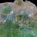 Natural Green Cube Fluorite, Mineral Specimen:Zhejiang,China (160*140*40MM) - image 4