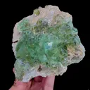 Natural Green Cube Fluorite, Mineral Specimen:Zhejiang,China (160*140*40MM) - image 2
