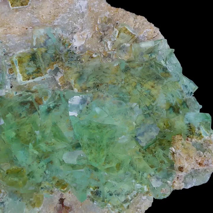 Natural Green Cube Fluorite, Mineral Specimen:Zhejiang,China (160*140*40MM) - image 3