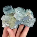 Natural Green Cube Fluorite, Mineral Specimen:Zhejiang,China (95*60*30MM) - image 5