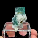 Natural Green Cubic Fluorite and Bismuthinite Mineral Specimen,High Quality Specimen,YAO GANG XIAN,HUNAN,CHINA(20*30*15mm) - image 4