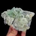 Natural Green Cubic Fluorite and Calcite , Mineral Specimen:Xianghualing,Hunan (110*80*40MM) - image 1