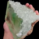 Natural Green Cubic Fluorite and Calcite, Mineral Specimen:Zhejiang,China (95*85*70MM) - image 2