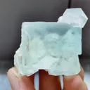 Natural Green Cubic Fluorite and Calcite Symbiosis comes from Xianghualing,Hunan 35*30*40MM - image 1