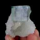 Natural Green Cubic Fluorite and Clear Quartz Cluster, Mineral Specimen:Zhejiang,China (50*45*25MM) - image 2