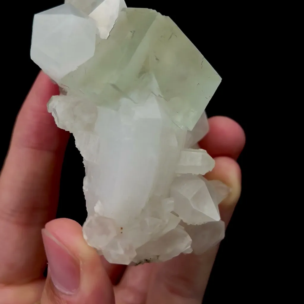 Natural Green Cubic Fluorite and Crystal Mineral Specimen,High Quality Specimen,ZHEJIANG,CHINA(55*40*80mm) - image 3