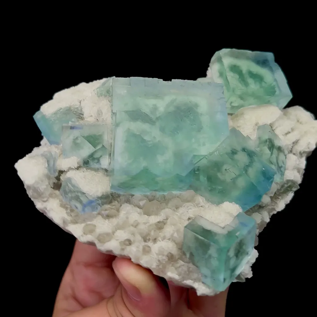 Natural Green Cubic Fluorite and Dolomite Mineral Specimen,High Quality Specimen,ZHEJIANG,CHINA(130*100*45mm) - image 2