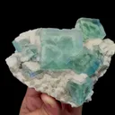 Natural Green Cubic Fluorite and Dolomite Mineral Specimen,High Quality Specimen,ZHEJIANG,CHINA(130*100*45mm) - image 2