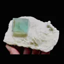 Natural Green Cubic Fluorite and Dolomite Symbiosis comes from Xianghualing,Hunan 90*65*35MM - image 2