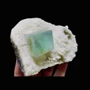 Natural Green Cubic Fluorite and Dolomite Symbiosis comes from Xianghualing,Hunan 90*65*35MM - image 3