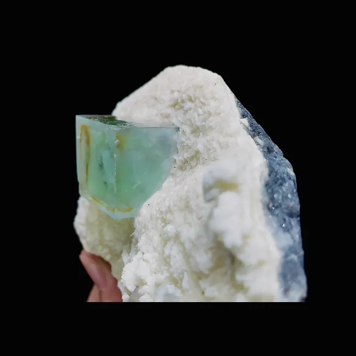Natural Green Cubic Fluorite and Dolomite Symbiosis comes from Xianghualing,Hunan 90*65*35MM - image 4
