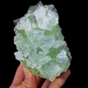 Natural Green Cubic Fluorite and Octahedral Fluorite Symbiosis comes from Zhejiang,China 100*115*80MM - image 2
