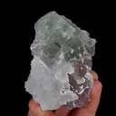 Natural Green Cubic Fluorite and Octahedral Fluorite,Mineral Specimen: Zhejiang,China (55*75*30MM) - image 3